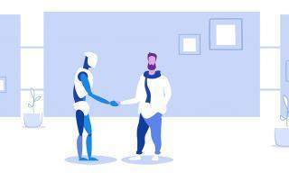 Roboter beim Immobilienverkauf