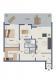 M 2206, Grundriss - Lichtdurchflutete 3 Zimmer Wohnung mit großer Terrasse, Garage und Stellplatz