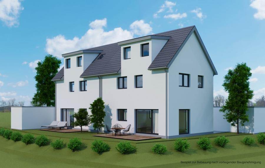 Baugrundstück mit Baugenehmigung für zwei Doppelhaushälften mit je ca. 112 m² Wfl. in Gevelsberg, 58285 Gevelsberg, Wohngrundstück