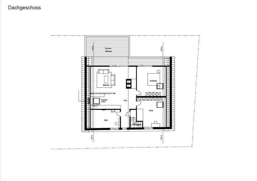 Helle und geräumige Wohnung mit großer Dachterrasse in ruhiger Lage von Herten, 45701 Herten / Westerholt, Etagenwohnung